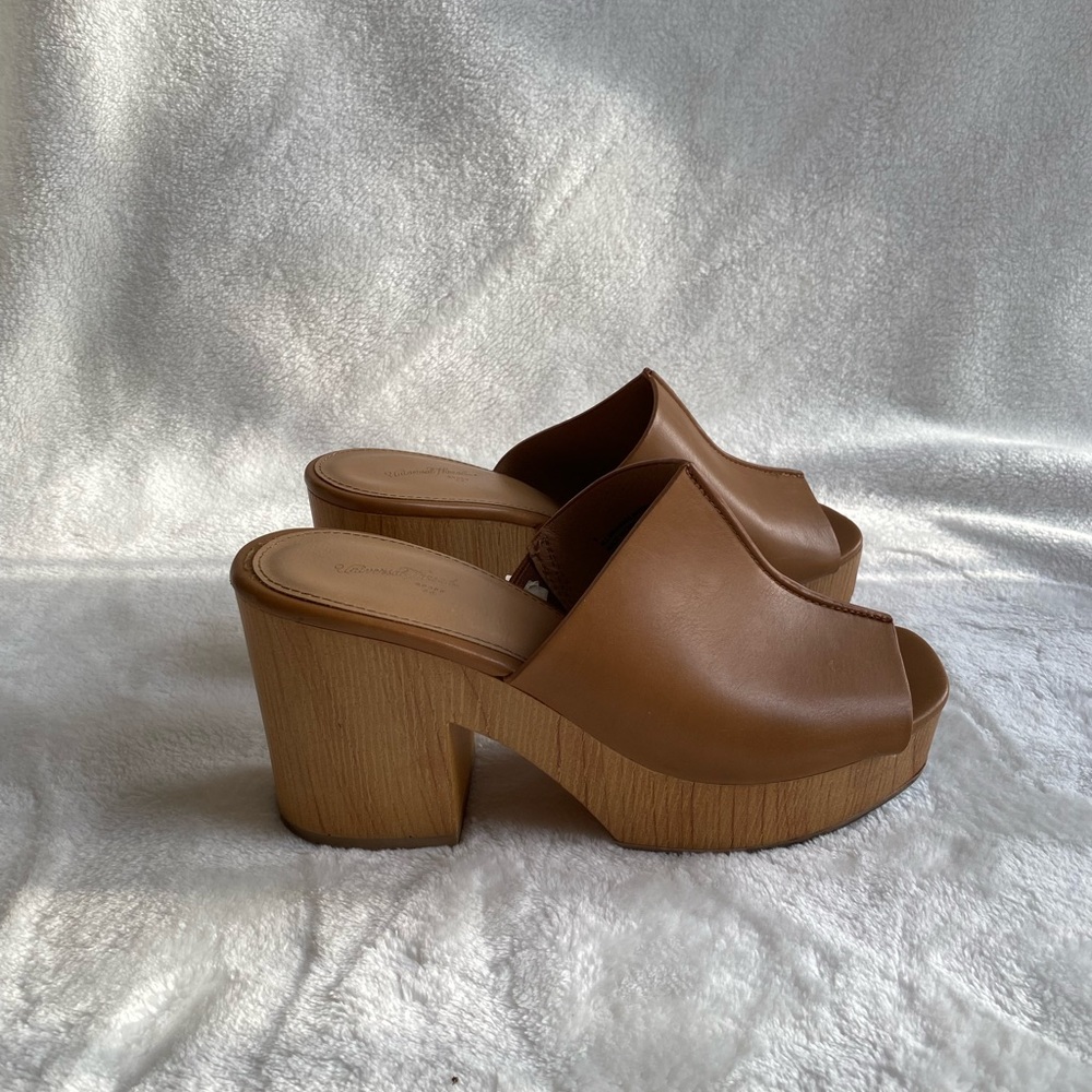 Universal Thread Open-Toe Platform Chunky Mules S… - image 5